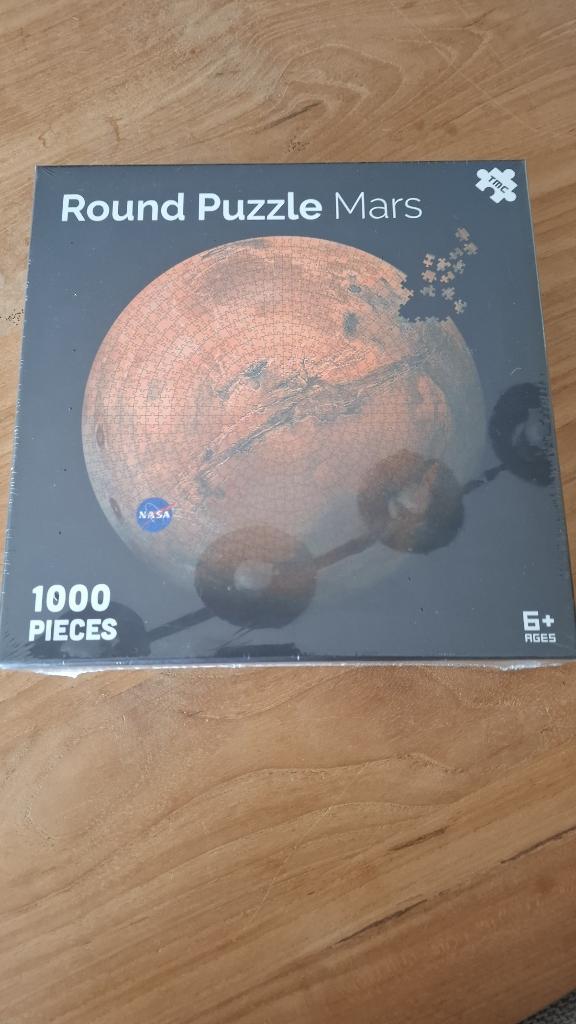 Ronde puzzel mars 1000 stuks, Enlèvement ou Envoi, 500 à 1500 pièces, Neuf, Puzzle