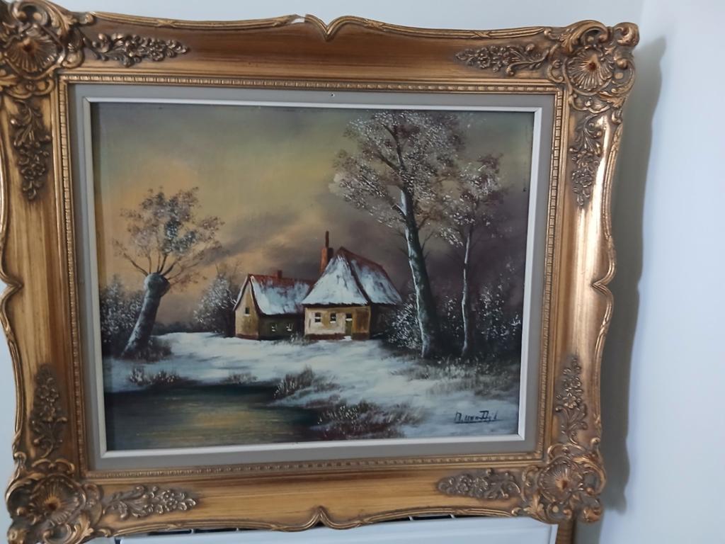 Mooi schilderij op doek, Antiek en Kunst, Ophalen of Verzenden