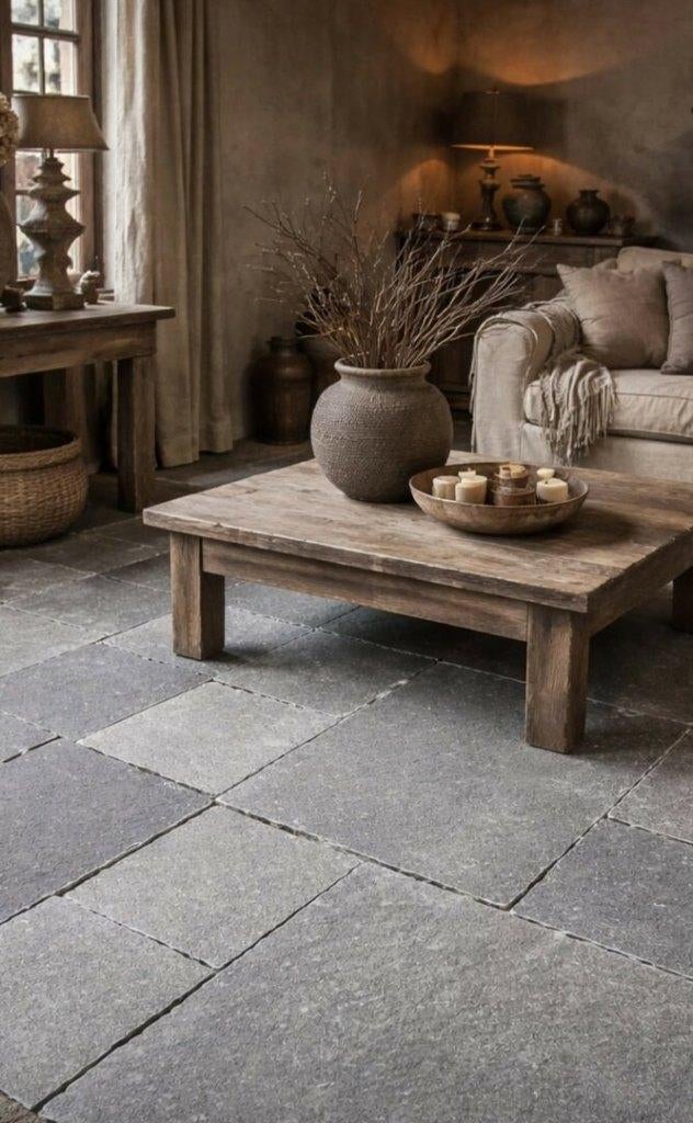 Bourgondische Dallen tegels Raw Chateau, Tuin en Terras, Bloempotten, Nieuw, Overige materialen, Overige vormen, Ophalen of Verzenden