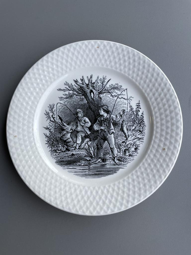 antieke borden (4 stuks) van Petrus Regout, Antiek en Kunst, Antiek | Servies compleet, Ophalen