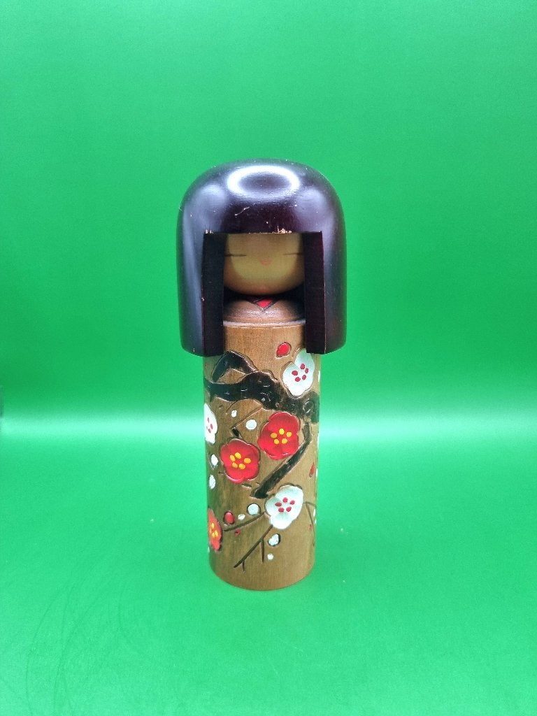 Mooie kokeshi van Sumitani Kohji, Antiek en Kunst, Hout, Ophalen of Verzenden, 15 cm, Japan
