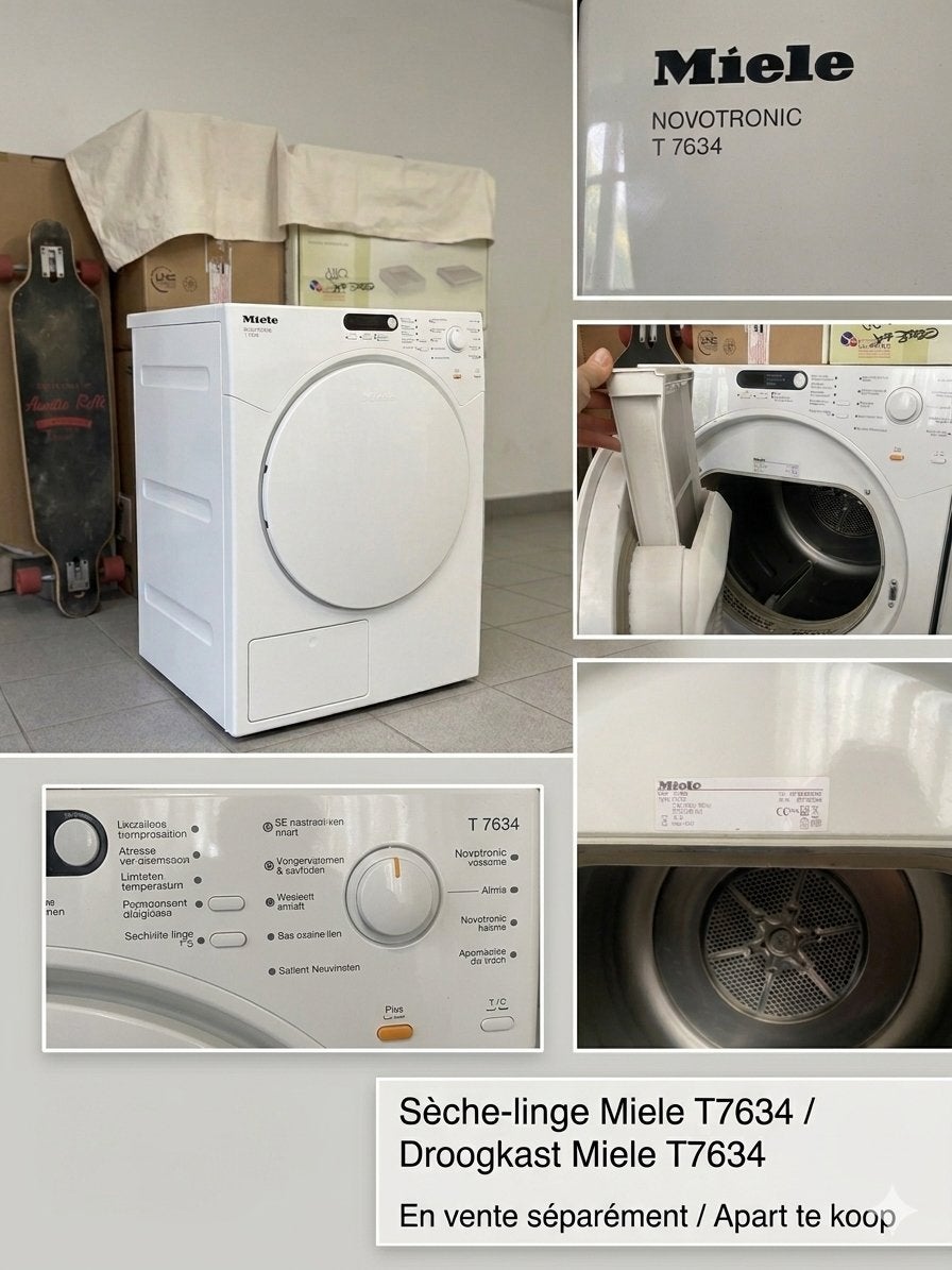 Miele Novotronic T7634 wasdroger, Ophalen