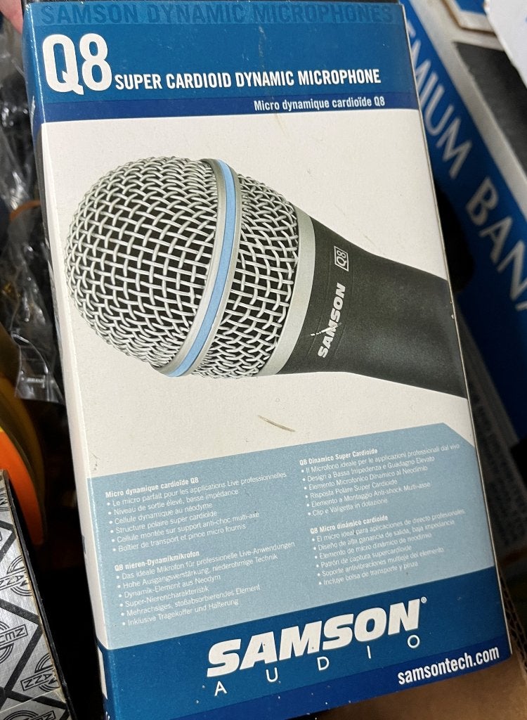 Samson Q8x Dynamische zangmicrofoon, Muziek en Instrumenten, Ophalen, Nieuw, Zangmicrofoon