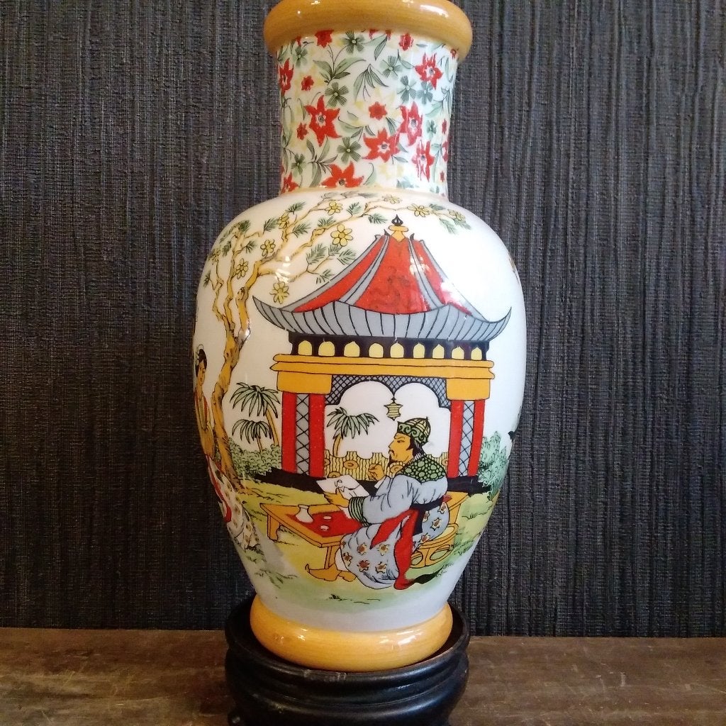Vase chinois ancien avec console, Envoi