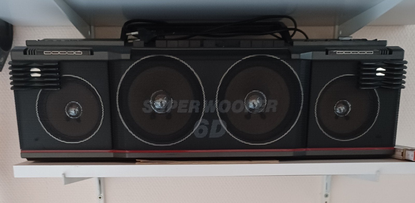 draagbare radio cassette met woofer., Ophalen