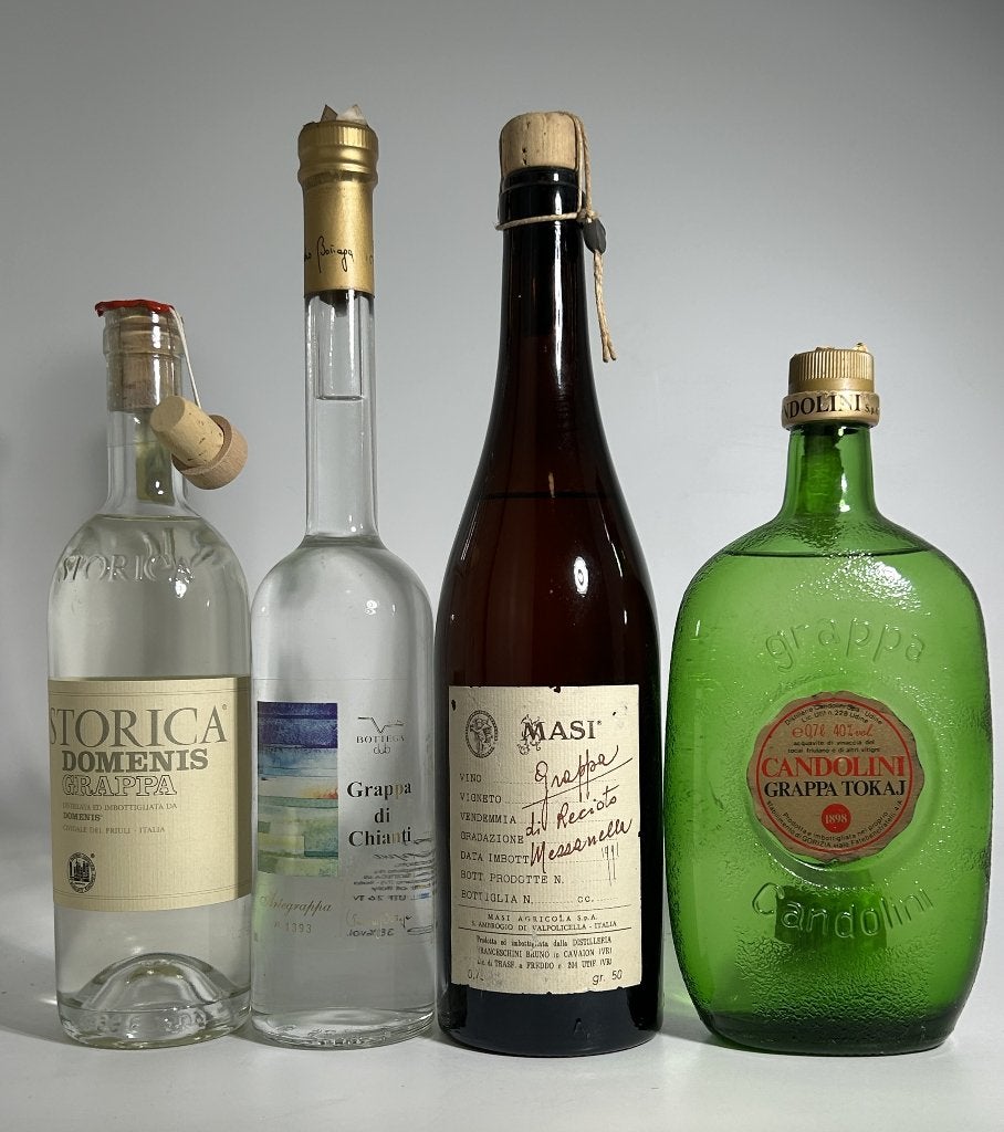 Grappa selectie, oude kwaliteiten, Ophalen, Overige typen, Italië, Zo goed als nieuw