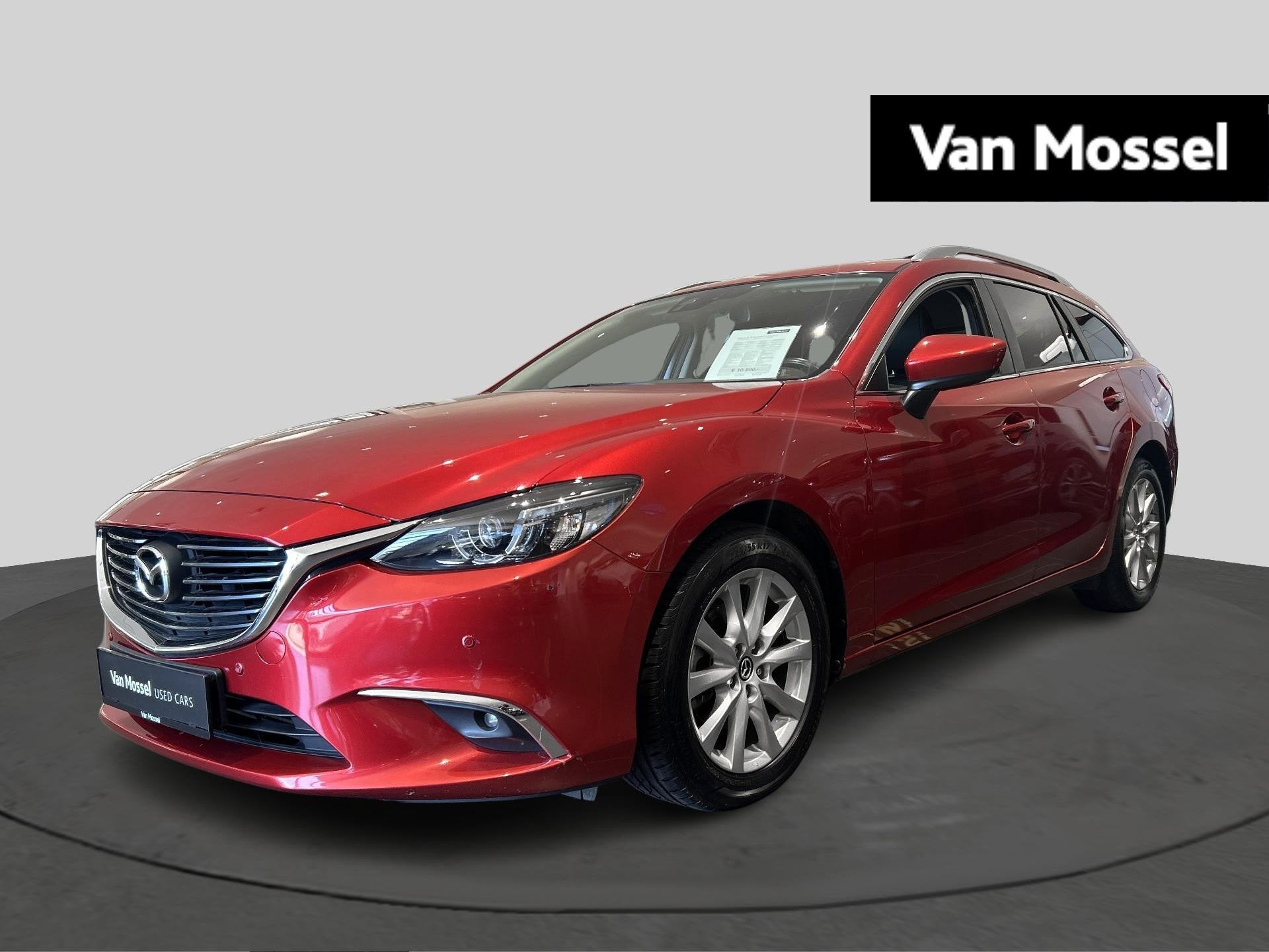 Mazda 6 Wagon 2.2 Skyactiv-D 110kW Premium Edition, Autos, Mazda, Rouge, Entreprise, 110 g/km, Noir