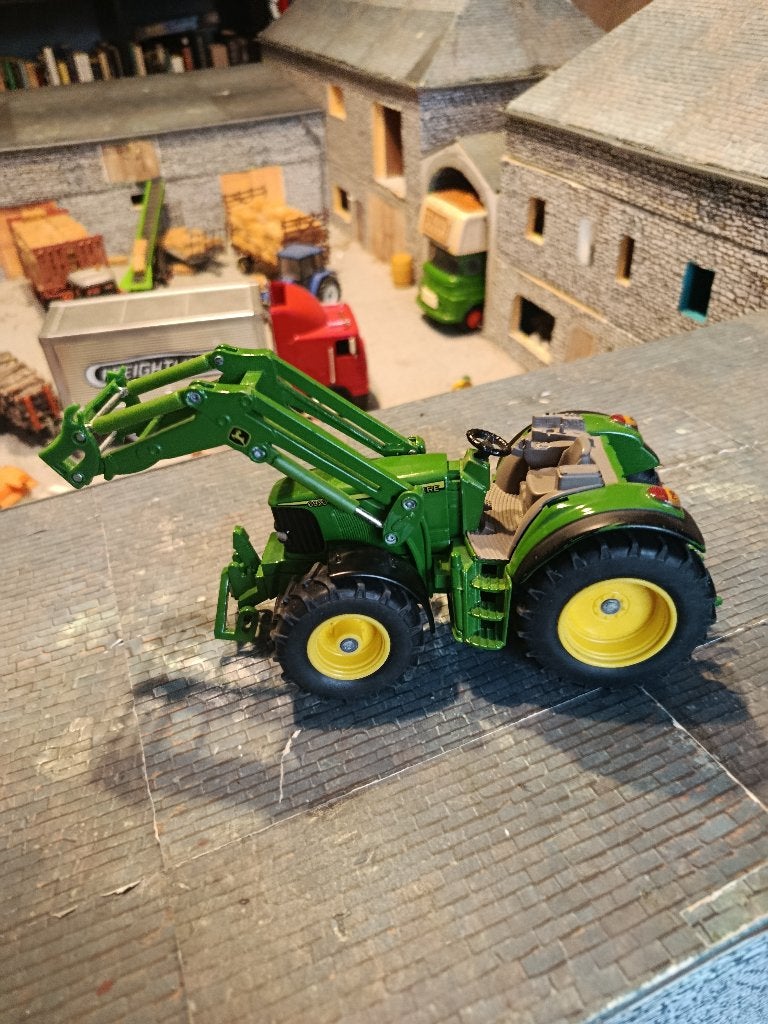 Tracteur John Deere 6920 Siku avec chargeur, Hobby en Vrije tijd, Modelauto's | 1:32, Ophalen of Verzenden, Gebruikt, Tractor of Landbouw
