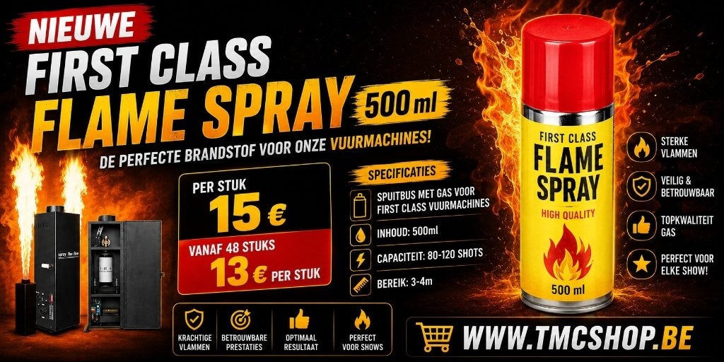 Nieuwe First Class Flame Spray 500 ml Geel, Ophalen of Verzenden, Nieuw, Licht, Geluidgestuurd