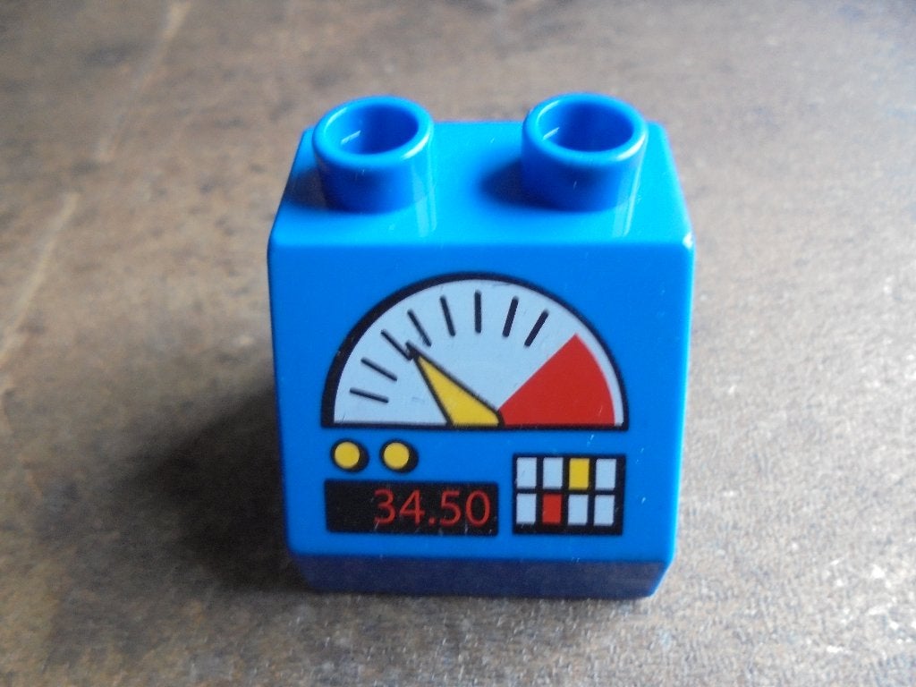 Lego Duplo Brick 2x2x1,5 Slope 45 (zie foto's), Ophalen of Verzenden, Gebruikt, Losse stenen, Duplo