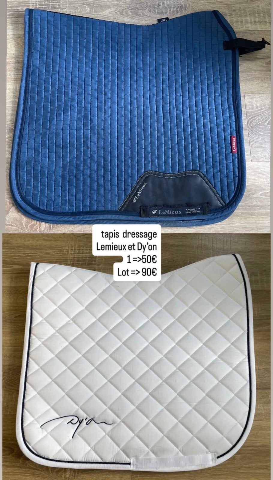 Lot tapis dressage, Animaux & Accessoires, Enlèvement ou Envoi, Comme neuf, Dressage