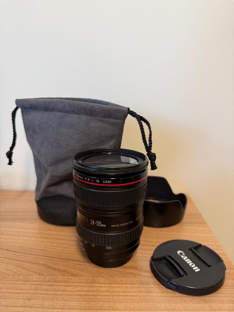 Canon EF 24-105 f4 L IS - zeer goede staat -, Audio, Tv en Foto, Foto | Lenzen en Objectieven, Ophalen of Verzenden, Zo goed als nieuw
