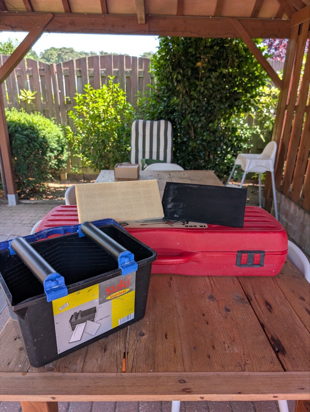 Rubi TR 600 tegelsnijder + Suki Tegel- inwasset, Ophalen, Rubi