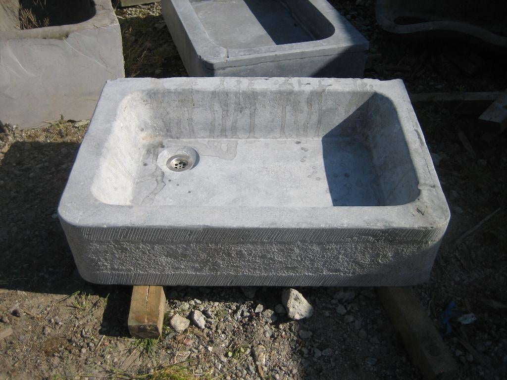 mooie oude diepe arduinen pompbak,gootsteen met ronde hoeken, Antiek en Kunst, Ophalen