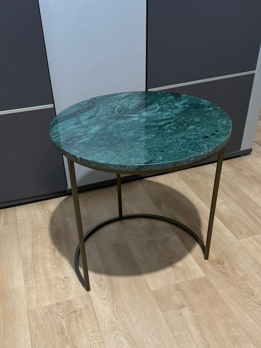Groene Marmeren Bijzettafel, Ophalen, Gebruikt