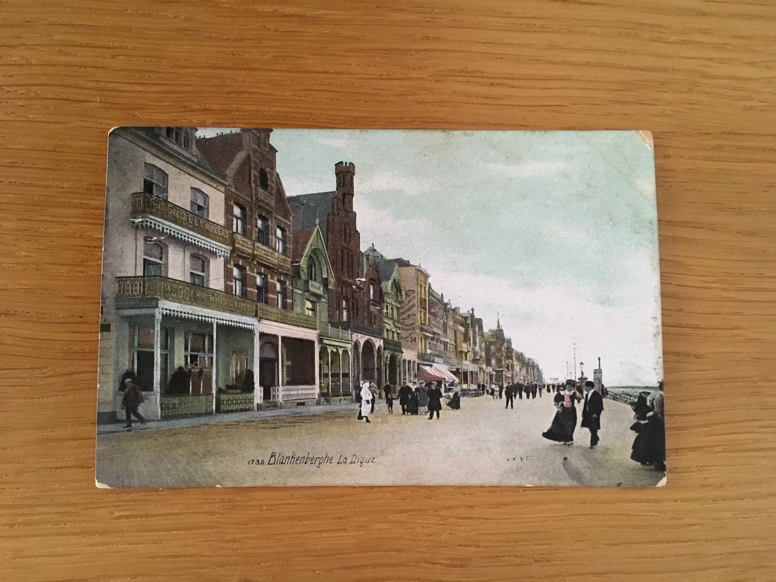 Oude postkaart Blankenberghe la Digue, Verzenden, Gelopen