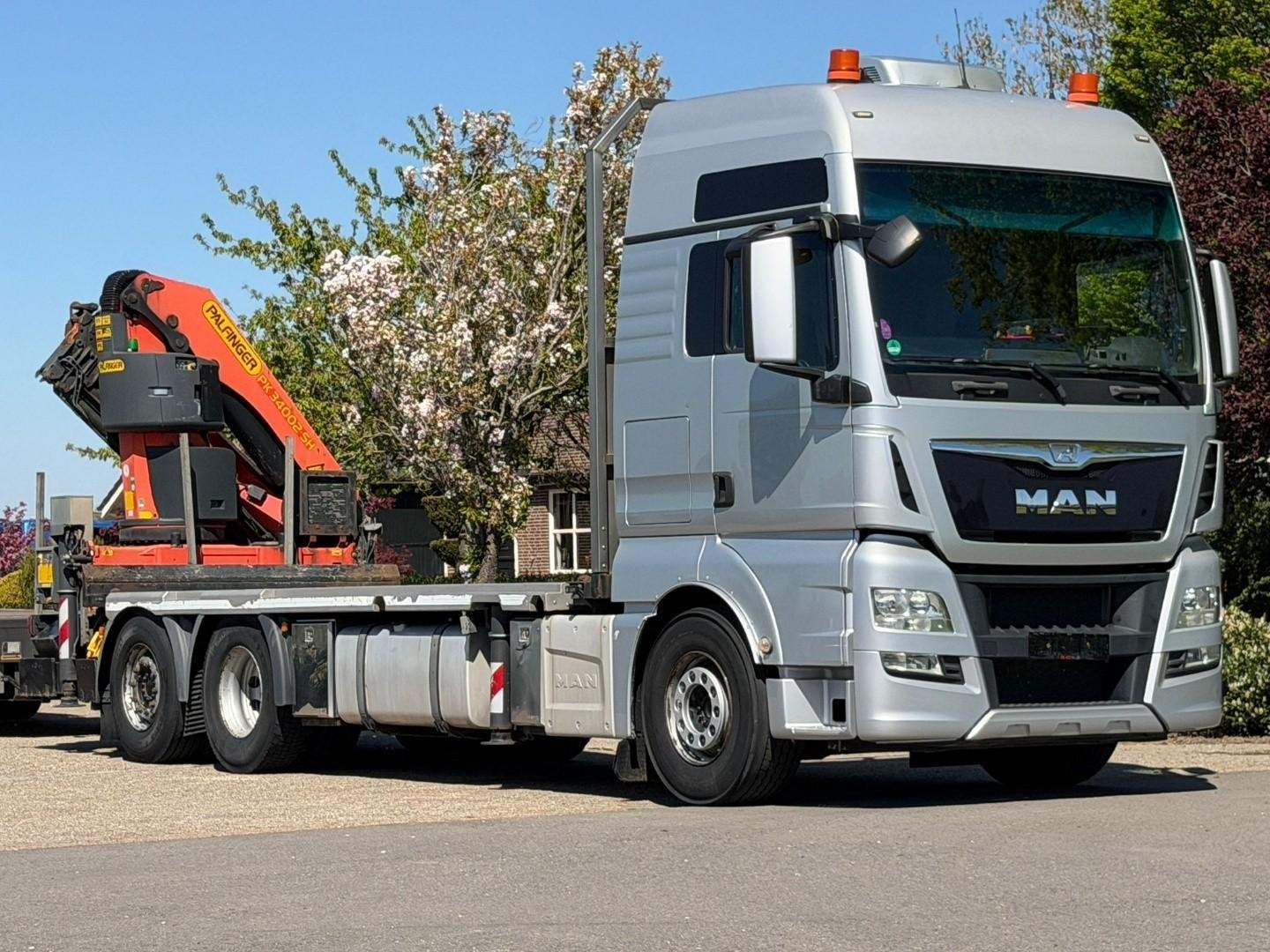 MAN TGX camion-grue palfinger 34 tm 26/400 ! excellent état, Argent ou Gris, Achat, Euro 6, Entreprise