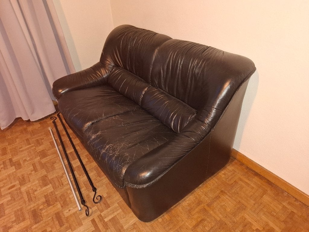Fauteuil en cuir – 1€, 125 à 150 cm, Enlèvement, Utilisé, Cuir
