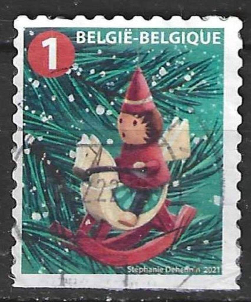 Belgie 2021 - Yvert 5040 /OBP 5052a - Kerstzegel (ST), Postzegels en Munten, Verzenden, Gestempeld, Gestempeld, Kerst