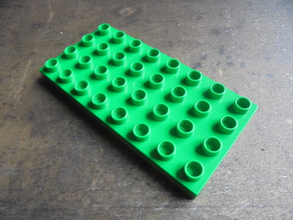 Lego Duplo Baseplate 4x8 (zie foto's) 31, Ophalen of Verzenden, Gebruikt, Losse stenen, Duplo