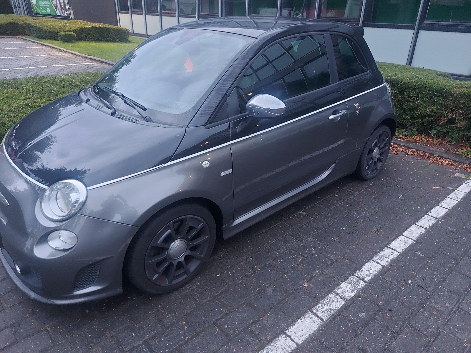 Fiat 500 Abarth 2015 94 000 km, Autos, Cuir, Argent ou Gris, Euro 6, Boîte manuelle