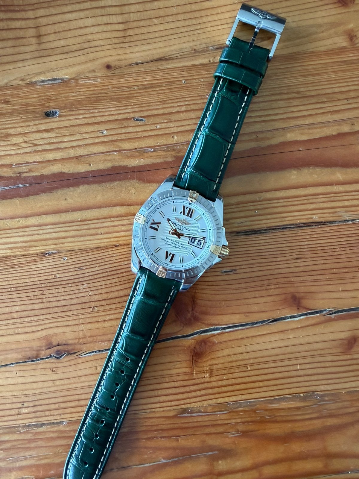 Breitling Cockpit Big Date, Handtassen en Accessoires, Horloges | Antiek, Ophalen, Breitling