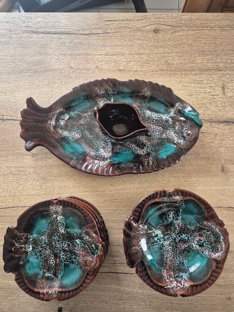 Vis servies Vallarius, Antiek en Kunst, Ophalen