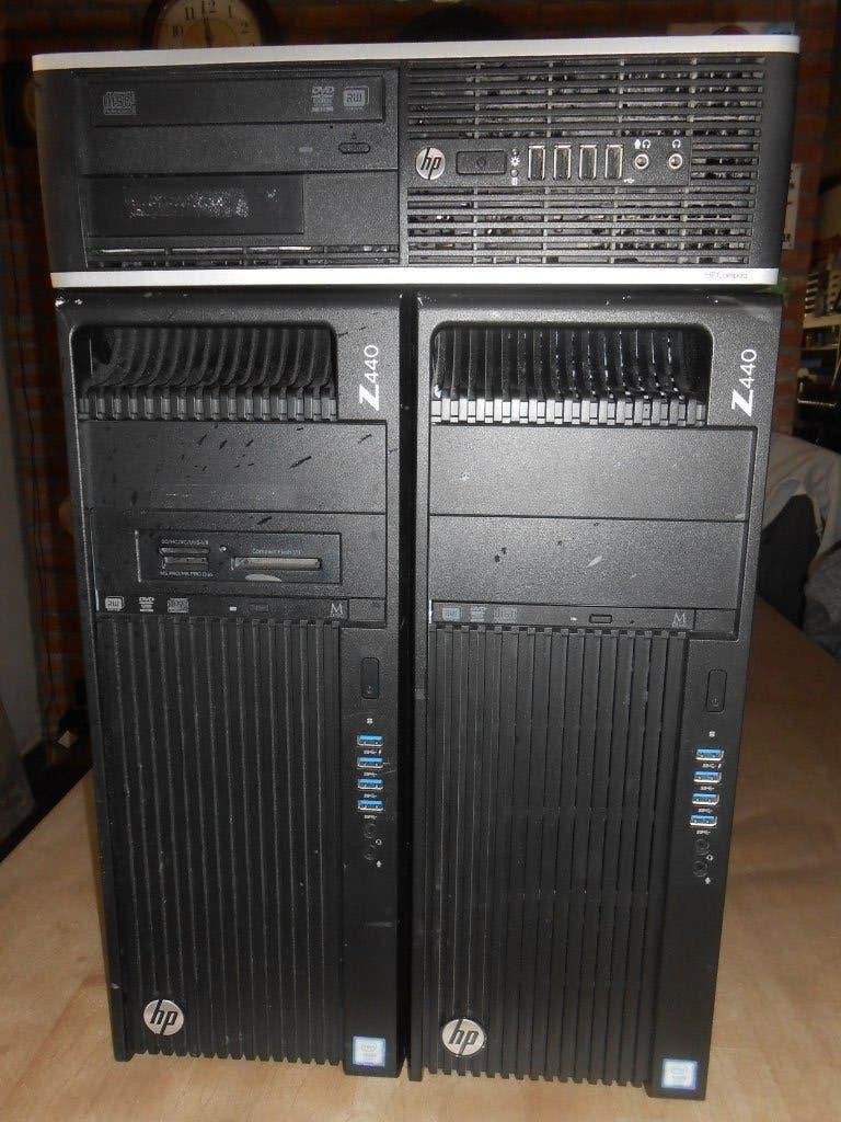 Desktop HP 3 stuks 1 prijs 25 euro, Ophalen, Niet werkend