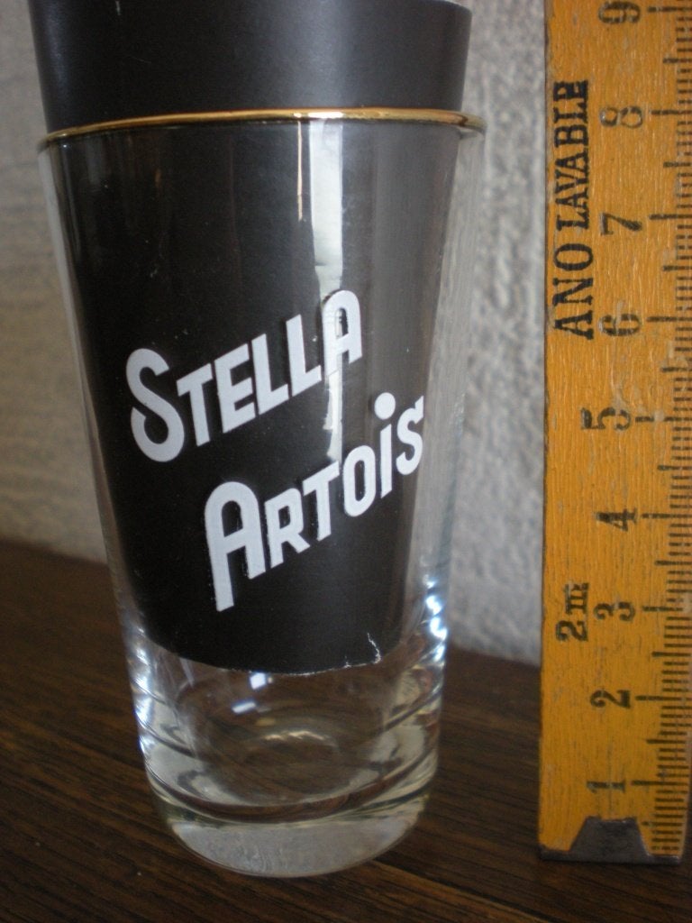 Stella Artois  galopin  8cm, Enlèvement ou Envoi, Comme neuf, Verre ou Verres, Stella Artois