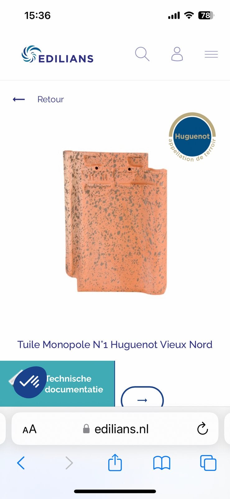 Edilians monopole n1 vieux nord (Huguenot imerys pan), Pierre ou Argile, Enlèvement, Neuf, Rouge