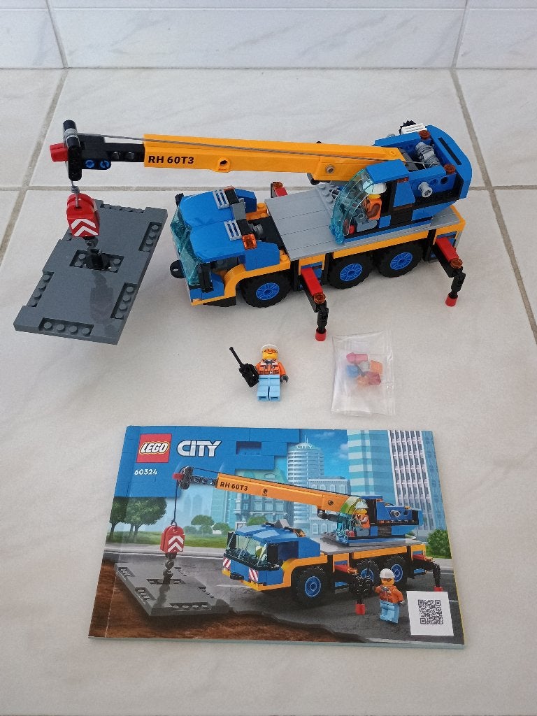 Lego City Mobiele kraan 60324, Ophalen, City, Lego, Zo goed als nieuw