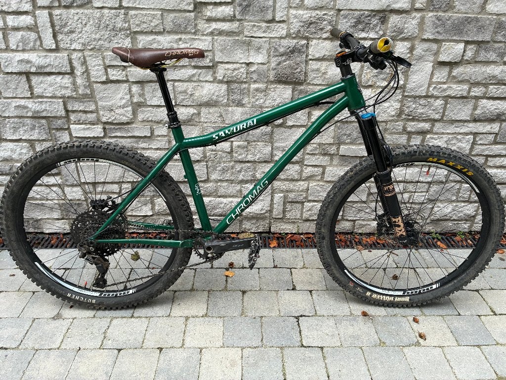 VTT Chromag Samurai 2018 – Montage Hope / Fox – Taille M/L, Vélos & Vélomoteurs, Enlèvement, Utilisé, Autres marques, Suspension