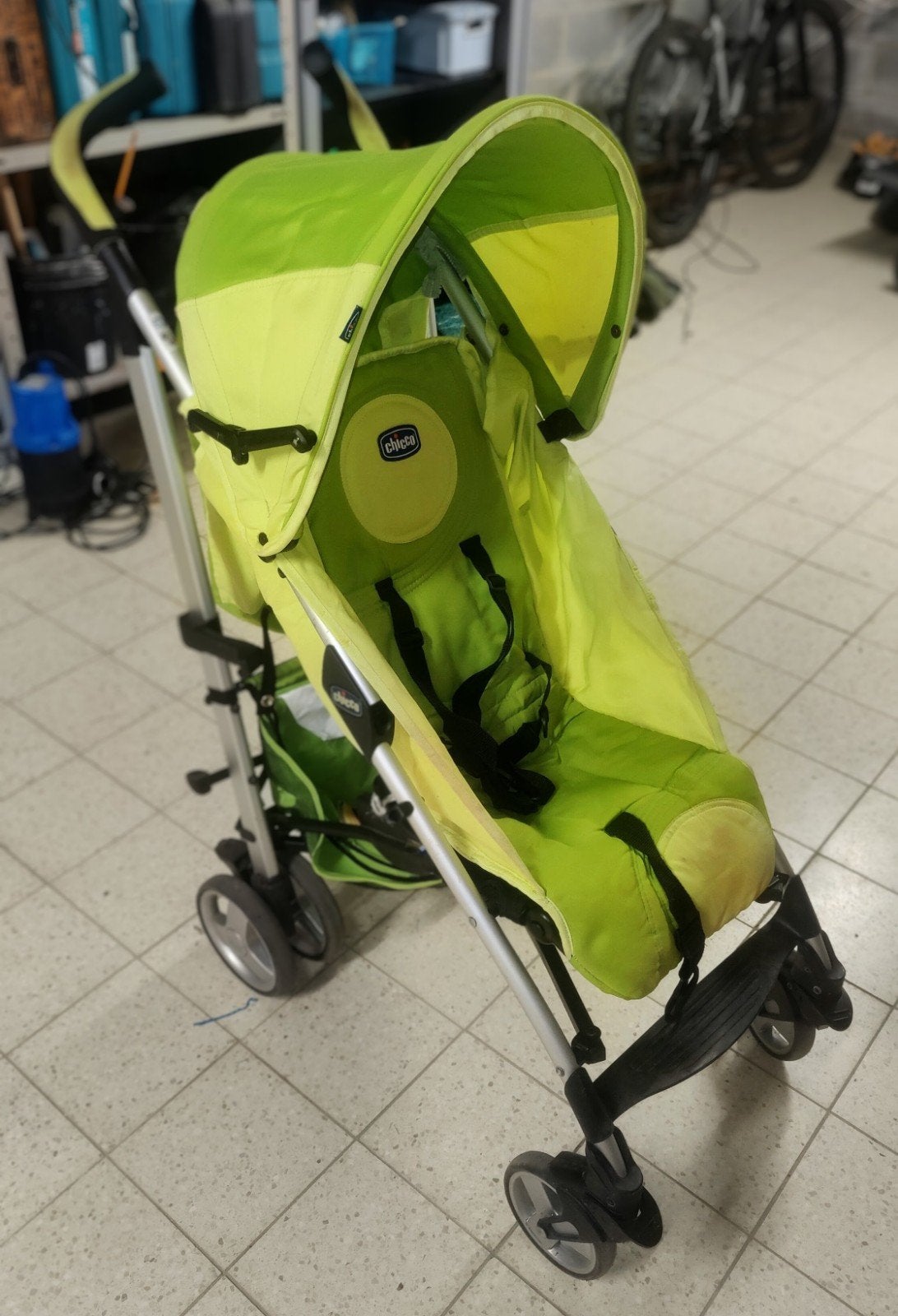 Chicco plooibuggy groen, Enlèvement, Utilisé, Autres marques, Ombrelle