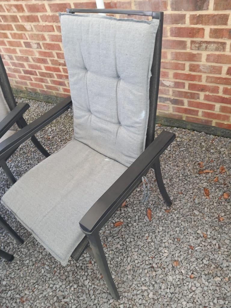 Tuinstoelen, Tuin en Terras, Tuinstoelen, Ophalen, Zo goed als nieuw, Aluminium, Stapelbaar