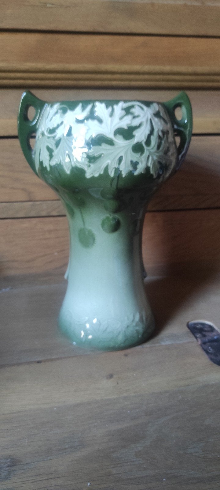 Vase Barbotine Art Nouveau ancien — Saint-Clément (France), Antiquités & Art, Enlèvement ou Envoi