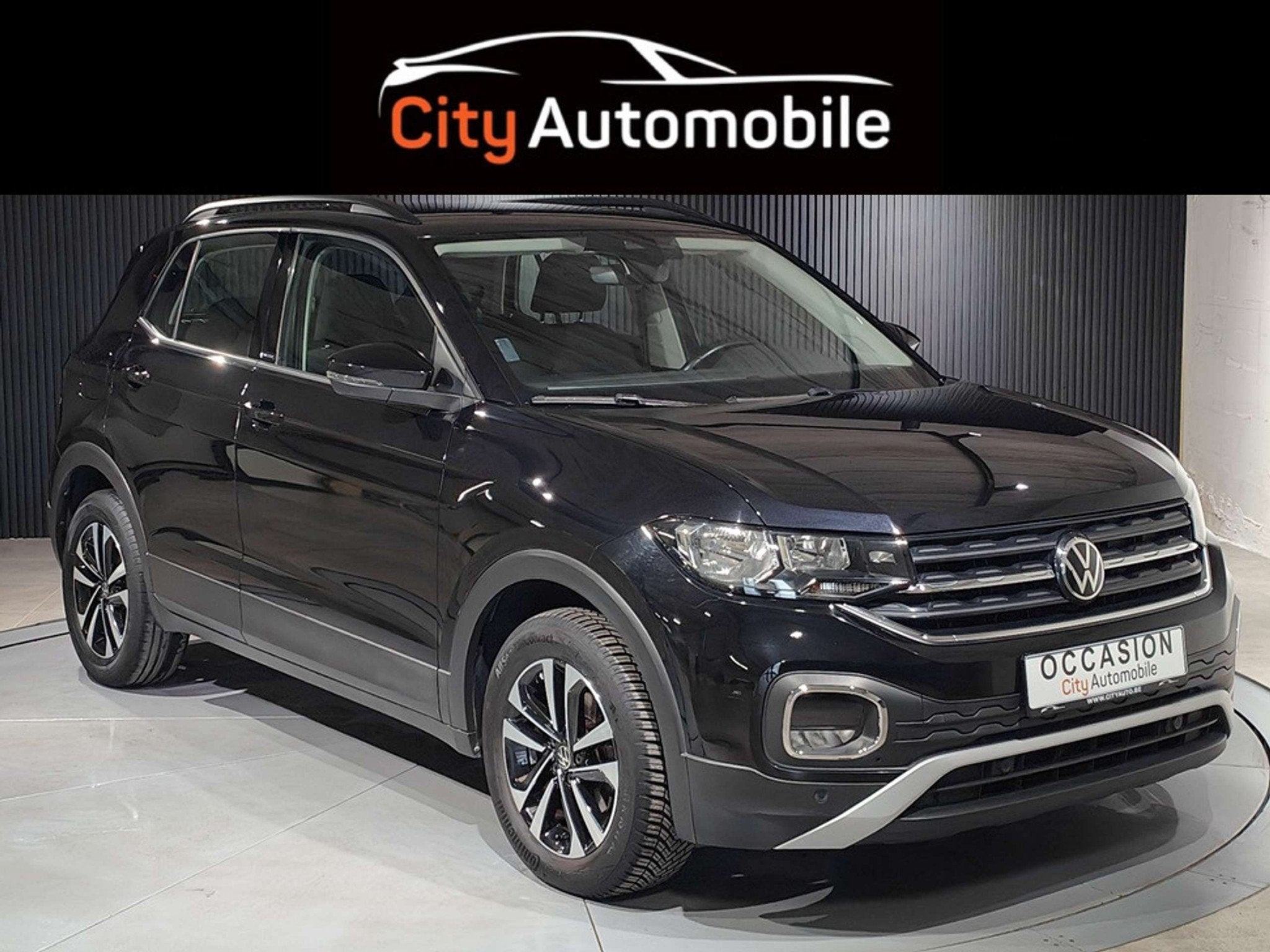 Volkswagen T-Cross 1.0 TSI DSG UNITED CARPLAY CAMERA GPS BLU, Auto's, Automaat, Gebruikt, Zwart, 5 zetels