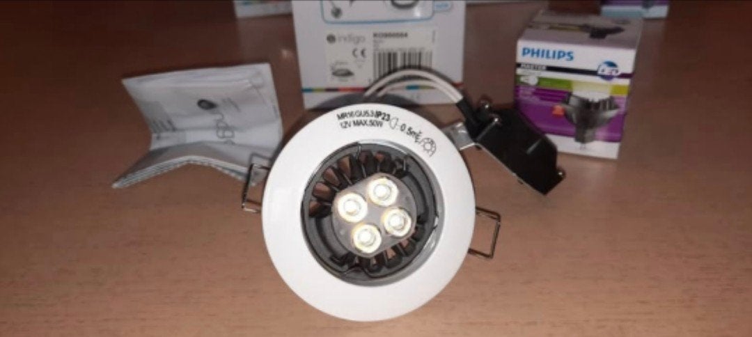 Lot de 10 Spots led blcs marque INDIGO, amp. led interchang., Enlèvement ou Envoi, Philips, LED
