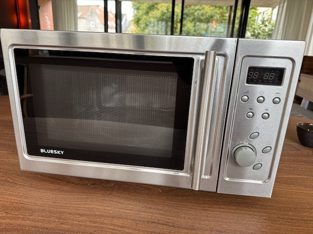 Bleusky microgolfoven, Ophalen, Grill, Zo goed als nieuw, Draaiplateau