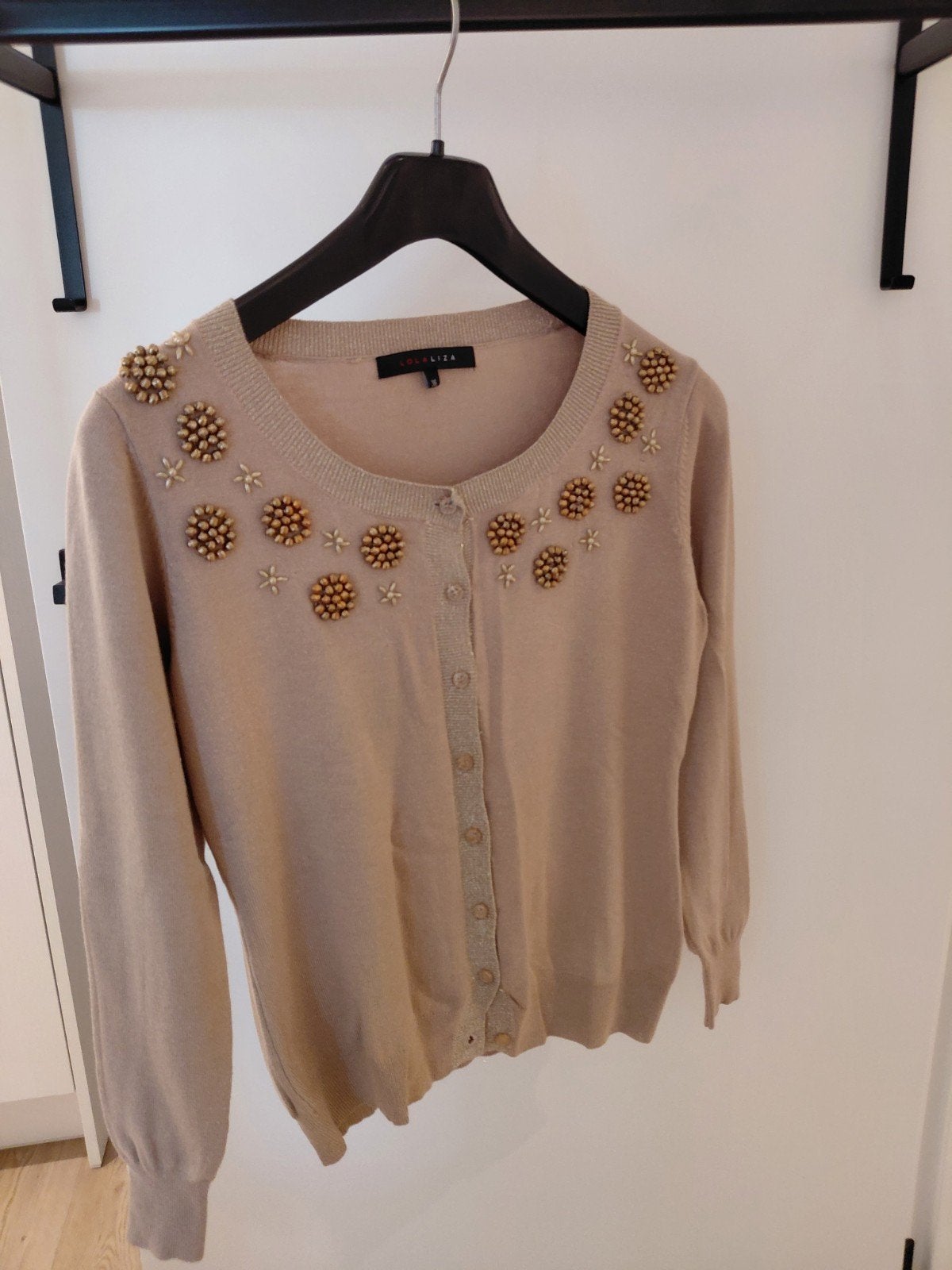 beige vest , lange mouw , Lola Liza , maat 36, Kleding | Dames, Truien en Vesten, Ophalen, Maat 36 (S), Beige