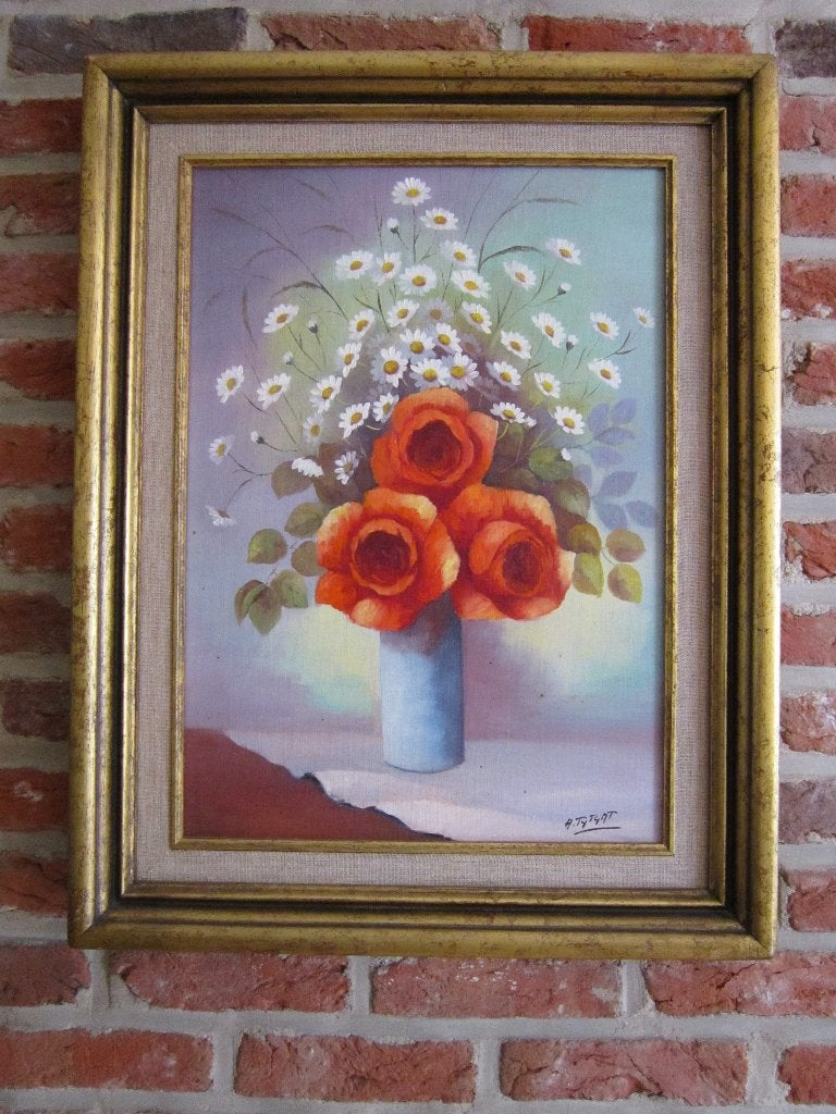 schilderij op doek: Veldbloemen, Enlèvement, Fleurs, Cadre spécial, Toile