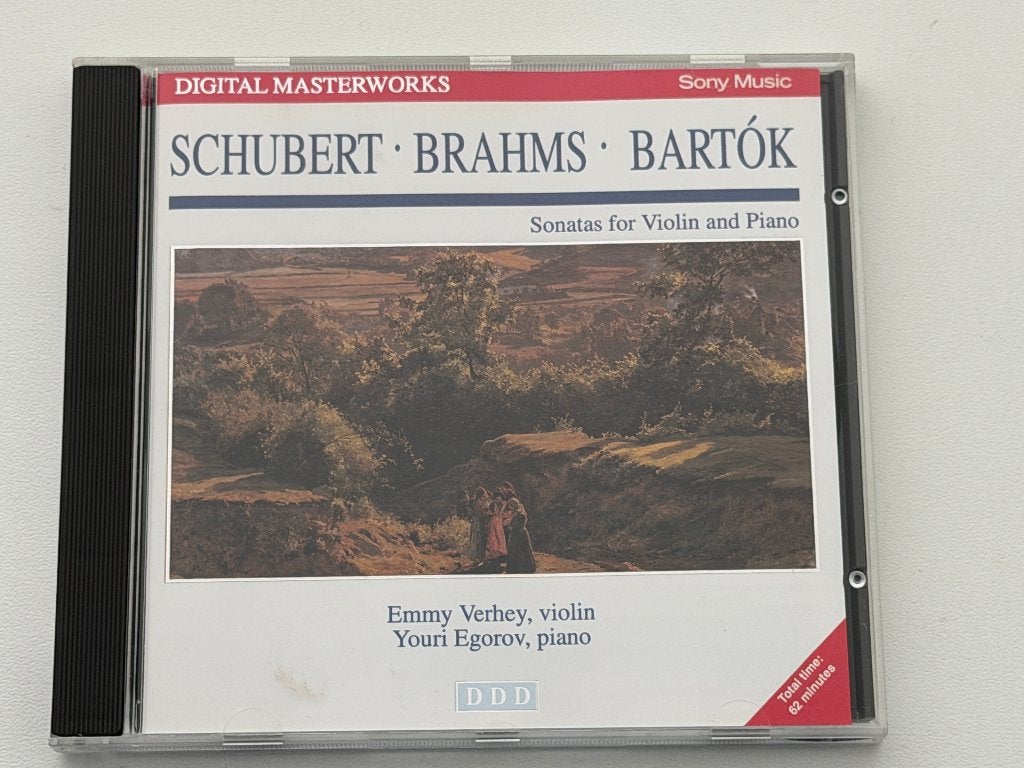 Schubert • Brahms • Bartók – Sonates Pour Violon Et Piano, Enlèvement ou Envoi, Utilisé