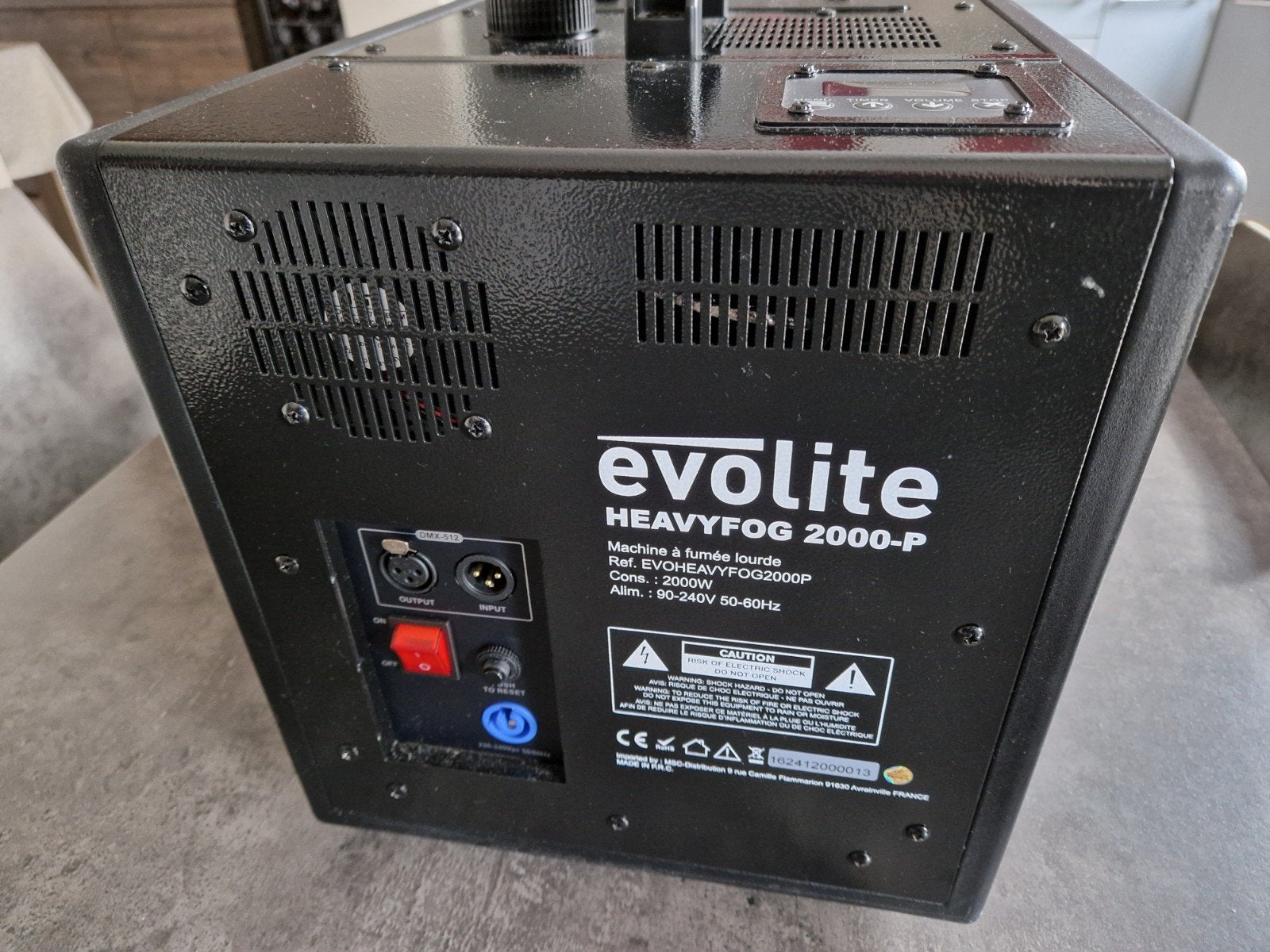 Evolite heavy fog 2000 appareil à fumée lourde + produit., Muziek en Instrumenten, Licht en Laser, Ophalen, Nieuw