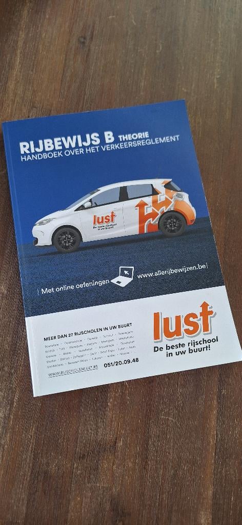 Boek theorie rijbewijs B - Rijschool Lust, Boeken, Ophalen, Zo goed als nieuw