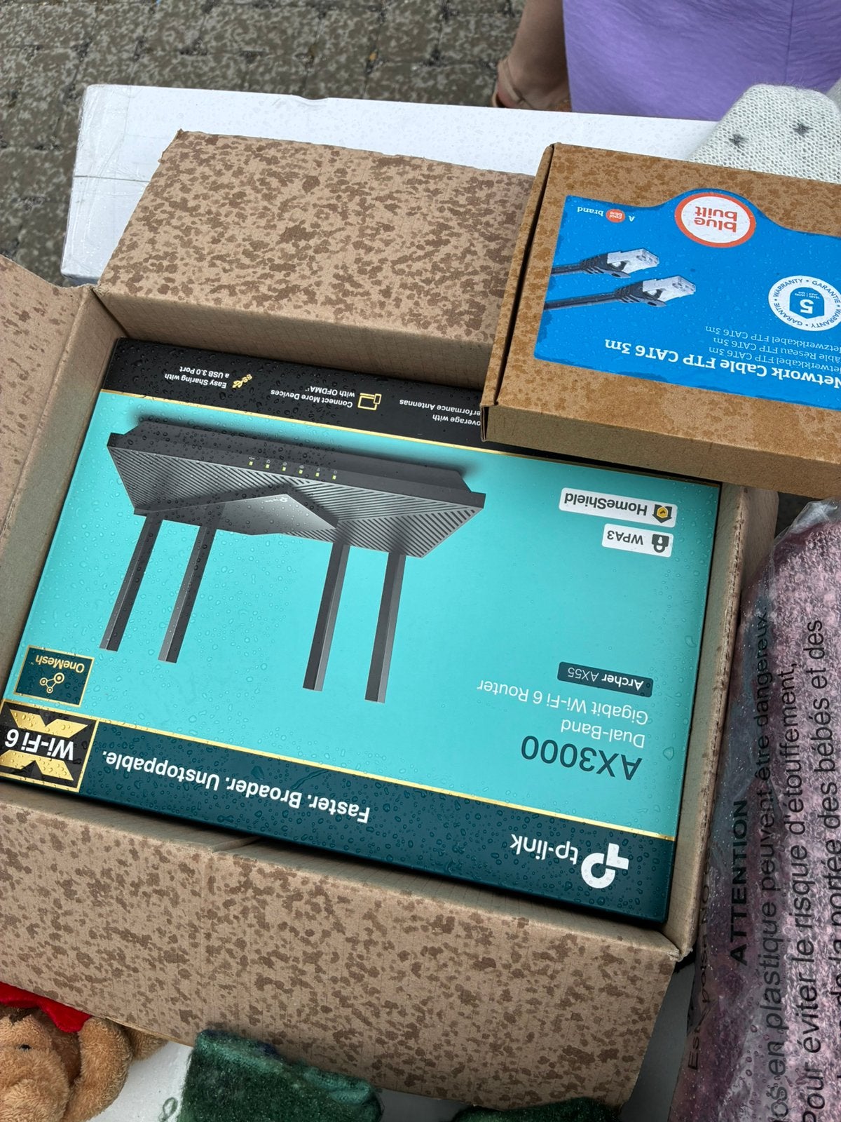 Wifi router + netwerkkabel, Computers en Software, WiFi-versterkers, Ophalen, Nieuw