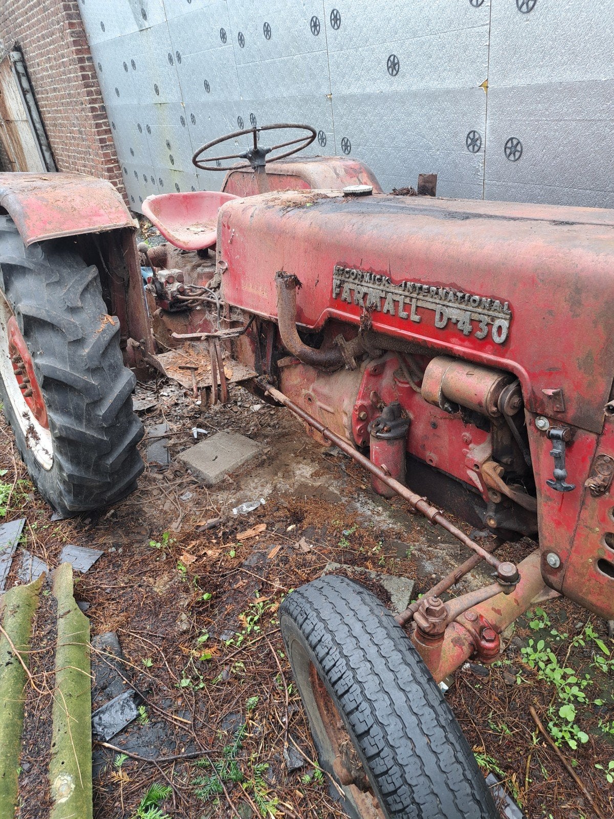 Traktor voor onderdelen / restauratie, Enlèvement