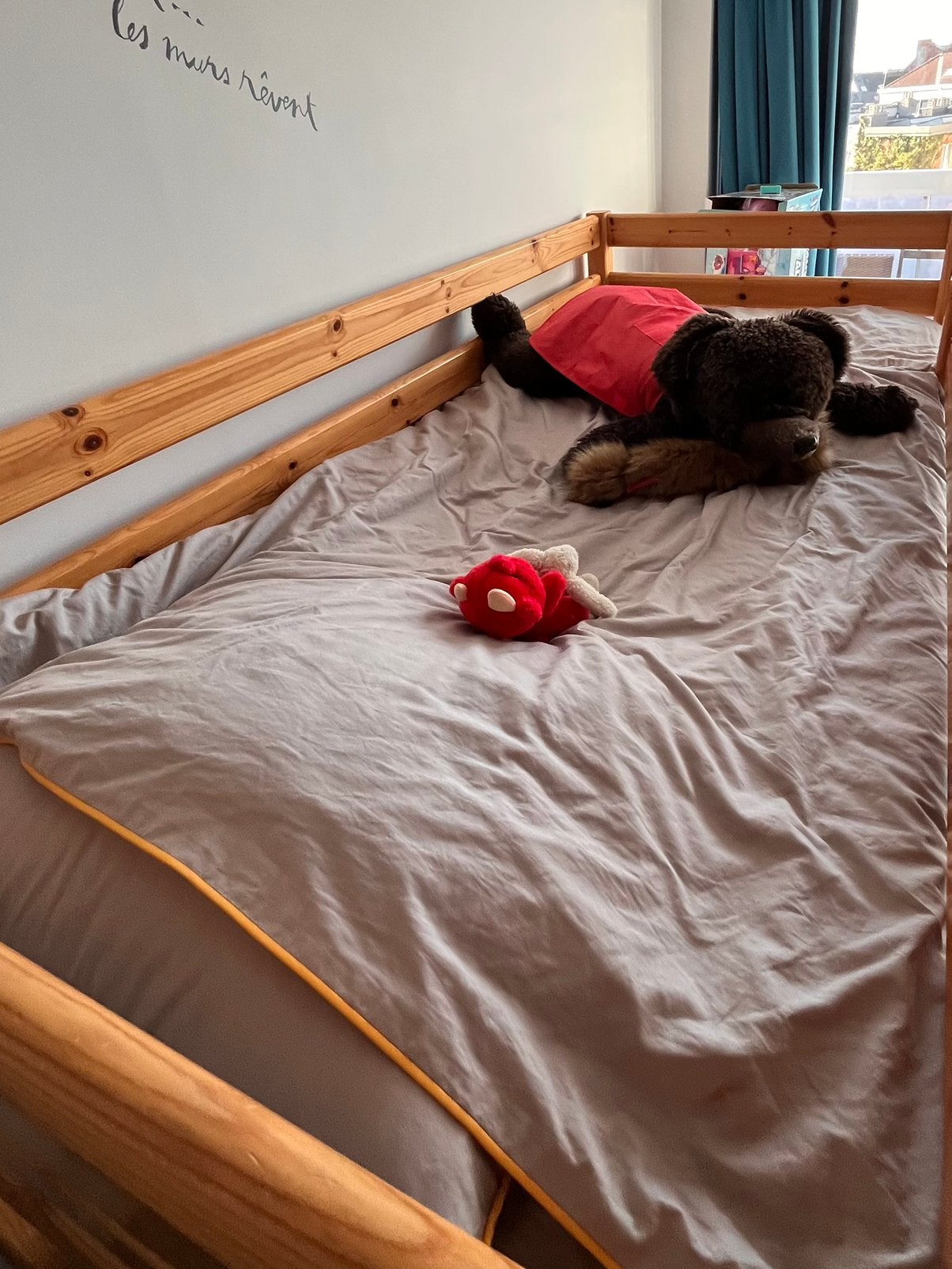 Kinder stapelbed in massief hout. Flexa. Danish Design, Ophalen, Gebruikt, Hoogslaper