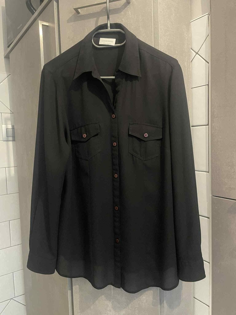 C&A 44 L:XL zwart SHIRT, Zwart, Maat 42/44 (L), Ophalen of Verzenden, Gedragen