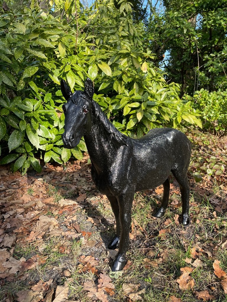 Paard, pony manege tuin paardrijden 70cm, Tuin en Terras, Ophalen, Nieuw, Kunststof, Dierenbeeld