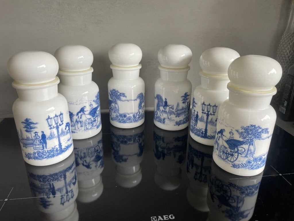 LOT DE 6 POTS APOTHECAIRES - VINTAGE, Enlèvement ou Envoi