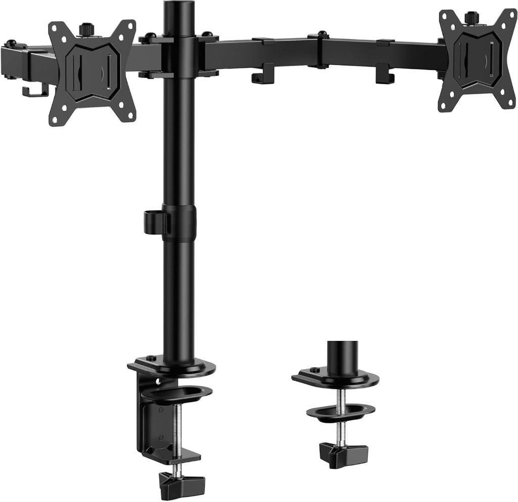 ErGear dubbele monitorstandaard – 13" tot 32", Ophalen of Verzenden, Zo goed als nieuw, Draaibaar